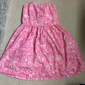lilly pulitzer strapless dress